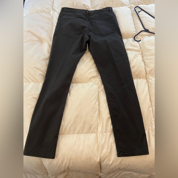 H & M Pants. Lightly worn. In great shape. Grey/Soft Blue. Slim fit. - Picture 2 of 3